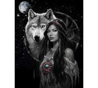 DMQBT Puzzle Difficile ，Puzzle Da 1000 Pezzi ， Girlss And Wolfs Art Immagini ，Giocattoli Personalizzati Per Adulti - DX59ZW