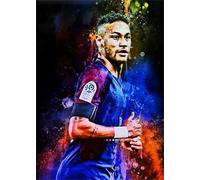 DMQBT Puzzles 1500 Pezzi - Colourful Puzzle - Soccer Neymars Poster - Giocattolo Per La Sfida Della Famiglia Degli Adulti - Gioco Di Memoria Per Anziani - Decorazione Arteistica Da Parete - Hz574Xa