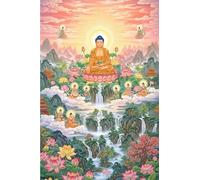 DMQBT Puzzles For Adults 1500 Pezzi - Colorful - 1500 Pezzi Adult Puzzle - Buddhas Statues Painting - Large Puzzle Gift For The Whole Family - Vw59Zq