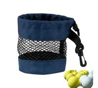 dmqdu Borsa da golf - Mesh Golf Bag Organizzatore per palloni da golf, grande con coulisse e clip per uomini e donne