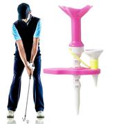 dmqdu Tè da golf multiuso multifunzionale, tè da golf, tè da golf professionale, tè da golf, piccola guida regolabile in altezza, per giardino, parco
