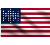 DMSE 33 Star Fort Sumter Union Civil War American USA United States Flag 3X5 Ft Foot 100% Polyester 100D Flag UV Resistant (3' X 5' Ft Foot)