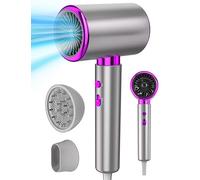 DMTIVMG Phon Capelli Professionale Asciugacapelli Lonico 2400W AC Motore 3 Temperature/2 Velocità con Diffusore e Concentratori per Molte Acconciatur
