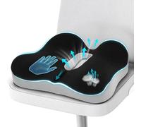 DmTown Cuscino ergonomico in memory foam, per alleviare il dolore al coccige e la sciatica, per alleviare la pressione delle emorroidi, per guida, sedia da ufficio, sedia a rotelle