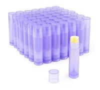 DMuuuDM 50 tubetti di balsamo per labbra da 5,5 g, vuoti, in plastica, per lucidalabbra, balsamo, deodoranti, contenitori per rossetti, bastoncini di birra fatti in casa e profumi solidi fatti in casa