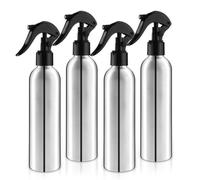 DMuuuDM Bottiglie spray in alluminio da 250 ml, vuote, riutilizzabili, resistenti, spray e spruzzatore d'acqua, spruzzatore a pressione, per casa, giardino, piante, soluzioni per la pulizia della