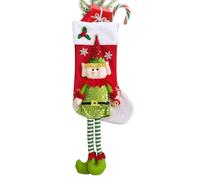 Dmuzsoih Calze di Natale,in Peluche con Gamba Lunga per Favori - Borsa a Forma di Calza per Festa Invernale | per Raduni Festivi in Aula Casa Festa Scuola E Mensola del