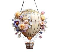 Dmuzsoih Mongolfiera - Ornamento Lanterna Colorata a Tema Mongolfiera,Decorazioni da Giardino Decorazioni per Interni in Acrilico per Finestra Porta Albero