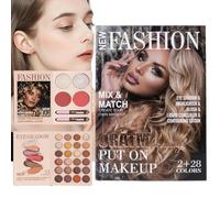Dmuzsoih Palette Trucco | 30 Colori Illuminante Blush | Illuminante Blush Contorno Libro di Bellezza - per Uso Quotidiano Feste Viaggi Compleanni Appuntamenti Servizi Fotografici Matrimoni Serate