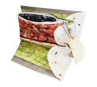 Dmuzsoih Portafoglio A Stile Tortilla | In Pelle PU con Design Sottile, Elegante e Leggero, Multifunzionale e Pratico - Borsetta Burrito per Donne e Uomini,Per Gli Adulti E Gli Amanti, Per La Famiglia