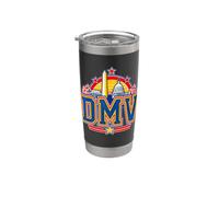 DMV DC Maryland Virginia Retro Varsity Washington Area Pride Bicchiere termico in acciaio inox doppia parete