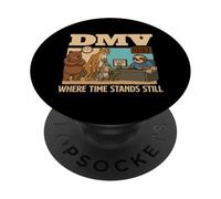 DMV dove il tempo si ferma - Sarcastico scherzo umorismo sarcasmo PopSockets PopGrip Adesivo