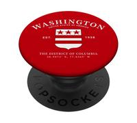 DMV Local Washington D.C. Emblema del Distretto di Columbia PopSockets PopGrip Adesivo