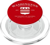 DMV Local Washington D.C. Emblema del Distretto di Columbia PopSockets PopGrip per MagSafe
