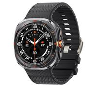 DMVEIMAL PeakForm - Cinturino in silicone per Samsung Galaxy Watch Ultra, unisex, resistente e duraturo, in silicone e tessuto, per Galaxy Watch Ultra 47 mm, 01, nero