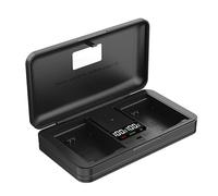 DMW-BLC12 Caricabatterie con lettore di schede (batteria esclusa) compatibile con Panasonic Lumix DMC-FZH1/G85GK/GX8/G7/G6/G5/GH2/FZ300/FZ300GK/FZ200/FZ200GK/FZ1000/FZ2000/FZ2500
