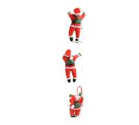 DMWLZHO Bambola di Babbo Natale Che Si arrampica sulla Scala - Decorazione da Appendere all'albero di Natale da 25 cm, Ciondolo da Parete for Porta Interna for Natale e Capodanno(3 Ladder)