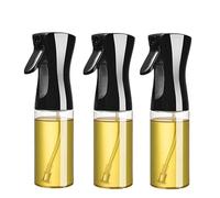 DMWLZHO Flacone spray for olio da 200 ml / 300 ml / 500 ml - for olio d'oliva, aceto e salsa di soia, for uso in cucina e all'aperto(3pc 300ml black)