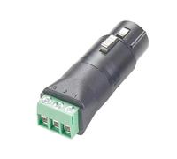 DMX 5-Pin XLR Female to 3-Pin Terminal Block Connector for DMX512 Lighting Control Stage Audio Equipment and LED Dimming