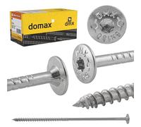 DMX - Confezione da 100 viti a testa piatta per legno - Viti per legno - Per pannelli di truciolato - Vite a testa piatta - Per legno - Torx - Viti per costruzione in legno