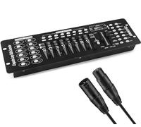 DMX Controller 192 D-MX 512 palcoscenici DJ Light Controller, console di illuminazione mixer con cavo D-MX, kit console D-MX per spettacoli di luce, feste, discoteche,discoteche, DJ bar e teste di