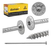 DMX Viti a testa piatta 6 x 120 mm, set da 100 viti per legno Torx