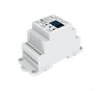 DMX512 Dimmer 2CH MOSFET RDM Display | DMX512 & RDM, uscita a 2 canali, display digitale, per palcoscenico ed eventi, nero