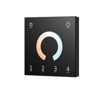 DMX512 Touch Panel principale Montaggio a parete in vetro Controller 2.4G Dimmer AC 220V 110V CCT monocromatico RGB RGBW Striscia luminosa a LED(T12-B)