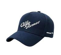 DMYQJY Auto Cappellino da Baseball per Alfa Romeo Stelvio, Cappello Baseball Cotone Uomo Donna Cappello da Sole Estivo Regolabile Cappellino Sport Casual Accessori,54-60cm-Navy Blue