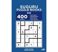 Dmytro Khomiak Suguru Puzzle Books - 400 Easy to Master Puzzles 6x6 (Tascabile)
