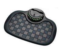 DMZHAOBC Tappetino antiscivolo multifunzione per auto, con supporto per telefono, antiscivolo, girevole, antiscivolo, con numero, per telefoni, occhiali da sole, chiavi, gadget (nero grigio)