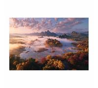 DMZPKZB Decorazione murale con paesaggio naturale Acqua di montagna Pittura di paesaggi,opera d'arte moderna,per soggiorno,camera da letto,ufficio,bagno(Multicolore163)-50x70cm Non incorniciato