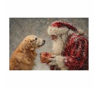 DMZPKZB manifesto di Natale Babbo Natale Opere d'arte moderna,Quadro invernale su tela,Applicabile,soggiorno,Camera da letto,ufficio,bagno,studio(multicolore154)-30x45cm Non incorniciato