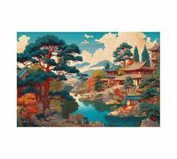 DMZPKZB Quadro con paesaggi naturali Montagne e acqua decorazione murale con stampa su tela,opera d'arte dipinta per camera da letto,soggiorno,corridoio,(Multicolore99)-70x100cm Non incorniciato