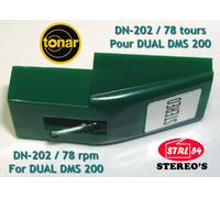 Dn 202 stilo 78 Tr Giri Shellac per DUAL Dms 200 puntina Diamante Tonar