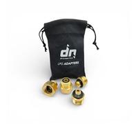 DN Autogas Parts Set di adattatori per bombole di gas GPL (4 pezzi) con custodia - adattatori europei di riempimento per regolatore di pressione tedesco G.12/KLF
