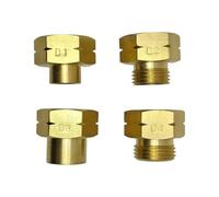 DN Autogas Parts Set di adattatori per bombole di gas GPL europeo, 4 adattatori in ottone per bombole GPL/propano tedesche G.12 per raccordi di riempimento nei paesi europei