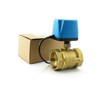 DN15 1/2" a 1" Normalmente chiusa Normalmente aperta 220V 12V24V Valvola a sfera elettrica in ottone a 2 fili for acqua e olio Sostituisci elettrovalvola(2",DC12V-24V,Normally Open)