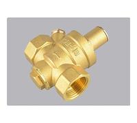 DN15 1/2 Quota; Valvola di regolazione della pressione dell'acqua in ottone Valvole sicurezza regolabili con manometro 1 pezzo(Without Gauge)