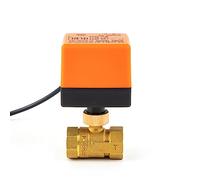 DN15/20/25/32/40/50 DC 12V 24V AC220V Valvola a sfera elettrica in ottone a tre fili, due controlli, 2 vie, 3 vie, elettrovalvola con attuatore, 1 pz.(12v-2 Way,DN32)