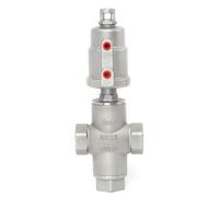 DN15/20/25 Tri Clamp 1/2 3/4 1 Inch BSPT Tee 3 Modi 304 Valvola di sede ad angolo azionata pneumatica in acciaio inossidabile 1Pcs(DN15, Tri Clamp Type)