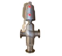 DN15/20/25 Tri Clamp BSPT Tee 3 Modi 304 Valvola di sede ad angolo azionata pneumatica dell'acciaio inossidabile 1Pcs(CLAMP, DN15)