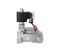 DN15-50 High Pressure Solenoid Valve Stainless Steel With Manual Emergency Switch AC220V DC24V For Water Oil Air(DN32,G_AC220V_WITH MANUAL SWITCH)