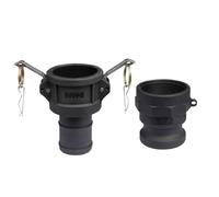 DN15 a DN50 PP Camlock Accoppiamento Adattatore di raccordo in plastica MPT FPT Barb Combinazione a sgancio rapido Set Tipo B+F C+E D+A C+A(C A,1-1/2")