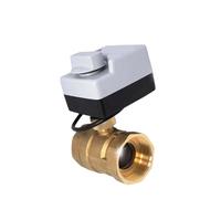 DN15 DN20 DN25 DN32 DN40 Brass Motorized Ball Valve 3-Wire Two Control Electric Actuator AC220V 3 Ways /2 Way(3 Way,DN32_220VAC)