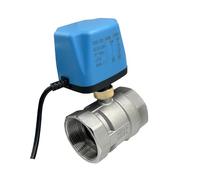 DN15 DN20 DN25 DN32 DN40 DN50 304 Valvola a sfera elettrica normalmente chiusa in acciaio inox motorizzata a 2 fili(DN32,24VDC)