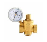 DN15 DN25 1/2 "3/4" valvola di manutenzione riduttrice di pressione 'acqua in ottone valvola di sicurezza regolabile con manometro(2inch,With pressure gauge)