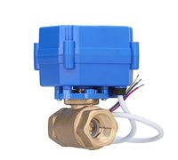 DN15 Electric Ball Valve | 3 Wire 2 Control Mode for Water Treatment | DC12V Brass Valve with IP67 Rating | Automatic Shutoff & Thermal Management