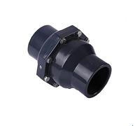 DN20 (Φ25 mm) PVC-U Valvola di ritegno a battente Solvente Saldatura Raccordo per tubi di non ritorno per pompa di pozzetto, filtro di scarico Koi, stagno Koi, adatto per uso orizzontale o verticale,