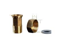 DN20 3/4" Female Turn DN15 1/2" Male Thread Brass Hex Reducer Pipe Fitting Pole Nut For Water
